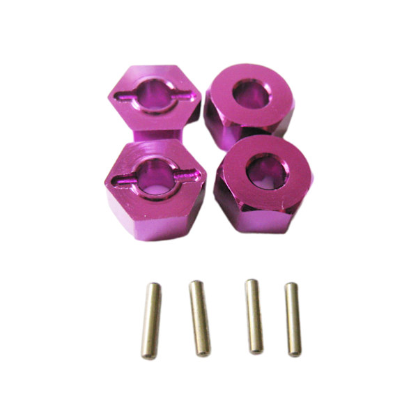 1/2/3/5 4MM hjulfäste för 1/14 LC larvband Hög precision 4MM purple 1Set