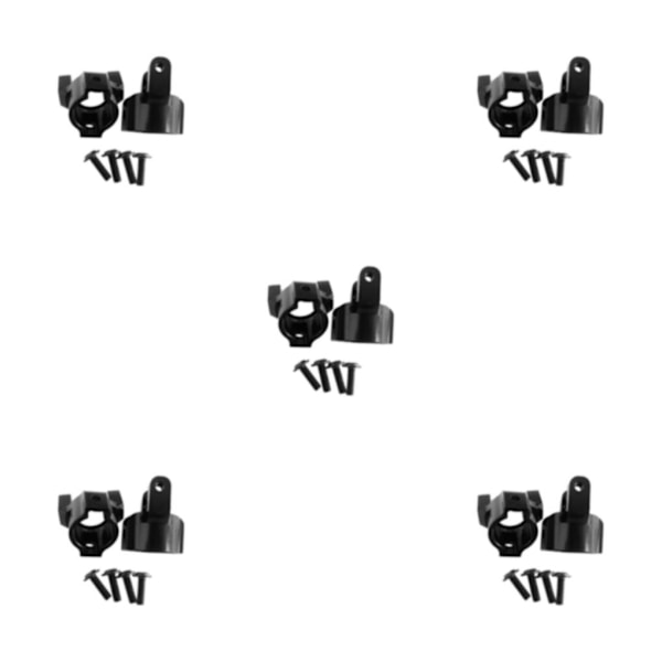 1/2/3/5 aluminium C-nav för AXIAL SCX10 högprecisionsaluminium black 5Set