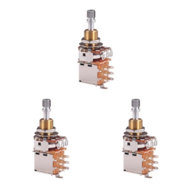 1/2/3/5 Gitarrpotentiometer Audio Pot Elektrisk gitarrbas A500K 3Set
