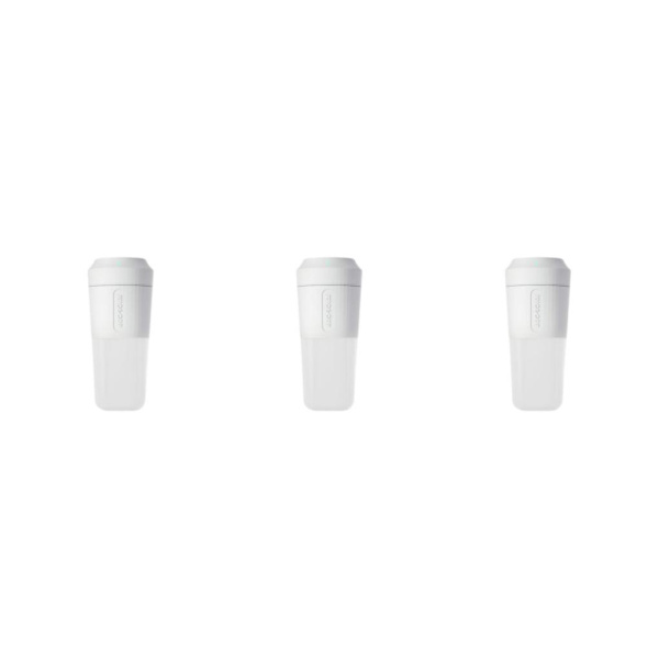1/3 400ml Bärbar Mini Juicer USB Uppladdningsbar Blender Mixer White 9x20cm 3Set