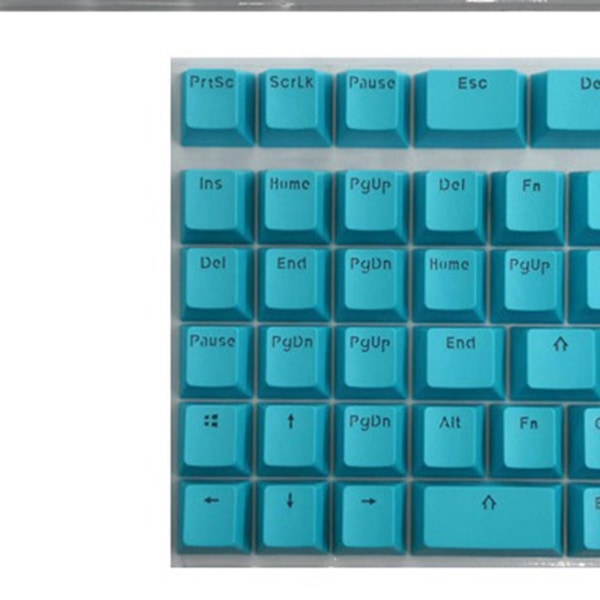 1/2 PBT Keycaps Anti-Mini för 61 64 68 71 82 84 Layouttangentbord Blue 35x15x2cm 1Set