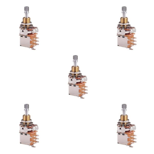 1/2/3/5 Gitarrpotentiometer Audio Pot Elektrisk gitarrbas A500K 5Set