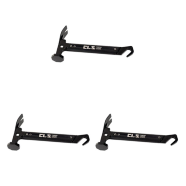 1/2/3/5 bärbar tältpinnedragare i rostfritt stål för Black 3PCS