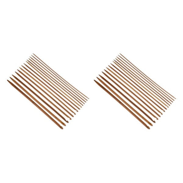 1/2 14x extra långa virknålar Set Garntillbehör för sömnad 2Set