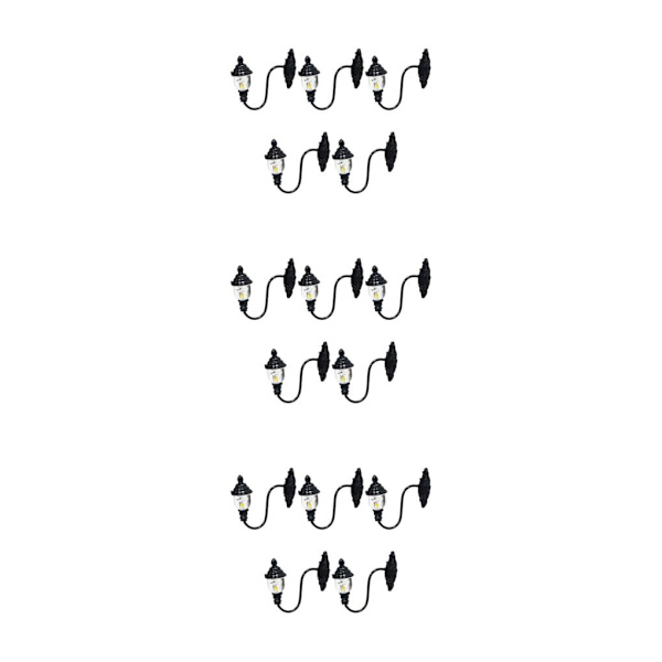1/2/3/5 5x antik miniatyr vägglampa för gör-det-själv-tillbehör Style B 3Set