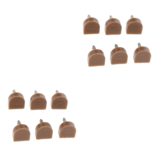 1/2/3/5 3 par Snygga högklackade tips Taps Skoreparation Apricot 14x14mm 2Set
