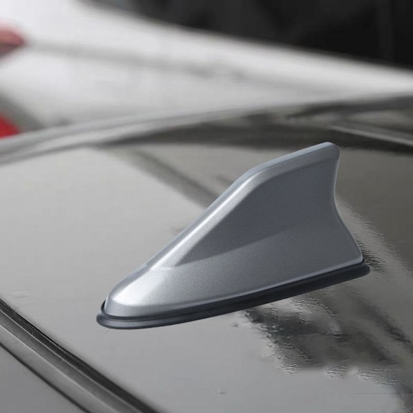 1/2 Shark Fin Antenn Universal Bil Dekorativ Vattentät Auto gray 1Set