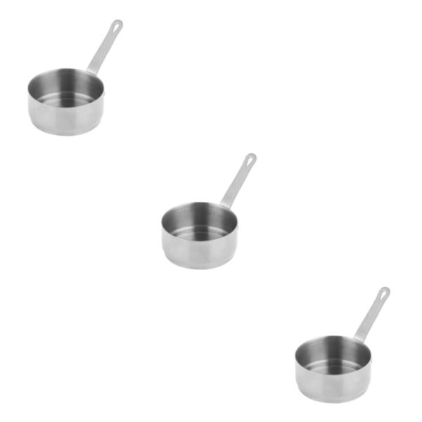 1/3/5 Såsdoppskål Kryddor Tapas Sallad Sås Hemkopp Silver 80ml 3Set