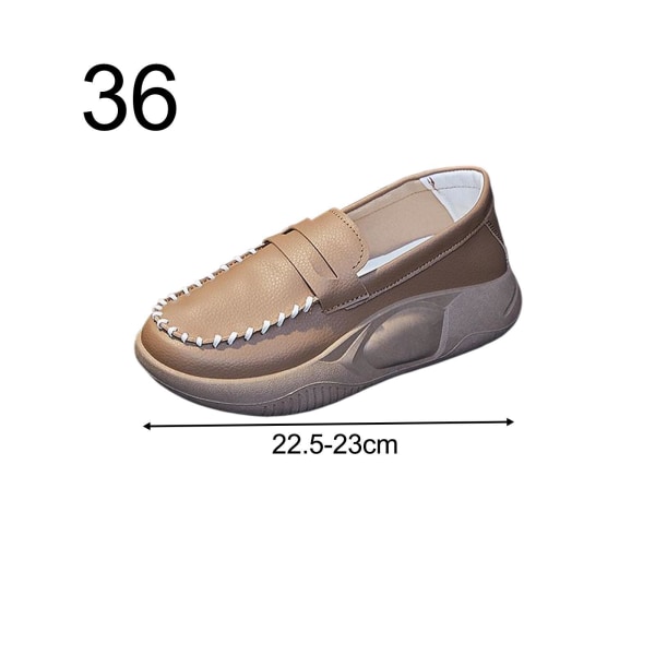 Casual Damskor Bekväma För Slip On Mjuk för Inomhus Khaki Size 36