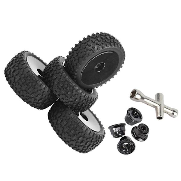 1/2/3 Fram Bak Buggy Däck 1:10 Bildelar Tillbehör DIY Black 1Set