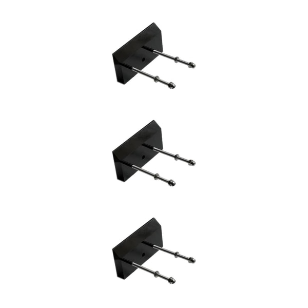 1/2/3/5 Väggmonterad Longboard Display Rack för snygg garage Black 3PCS