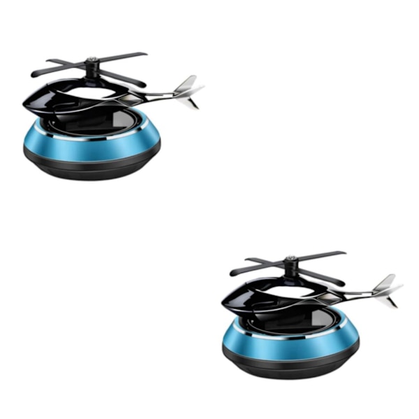 1/2/3 Solar Powered Car Air Freshener För Creative Small Car Blue 10.4x8cm 2Set