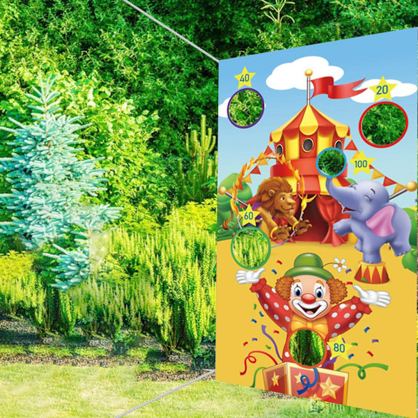 1/2/3 Återanvändbara speluppsättningar Banner Friends Interaction Toss Game Style E 1Set