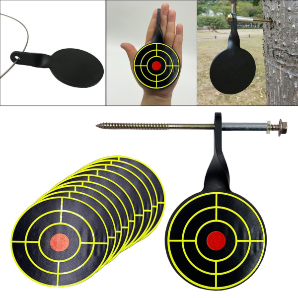 1/2/3/5 Metal Practice Target 5mm Tree Standing Target Rotary 1Set
