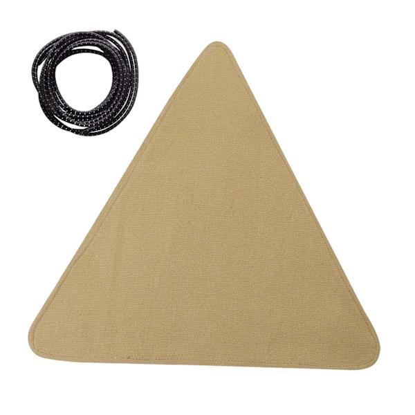 1/2/3/5 Canvas Camping För Triangel Pall Duk Resor Vandring Khaki 37 x 37cm 5Set