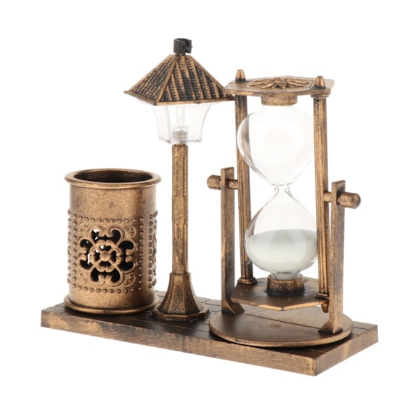 1/2 timglassandtimer med inbyggt ljus för hemmets sovrum Gold 1Set