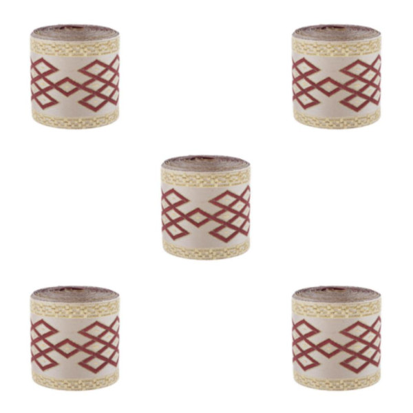 1/2/5 5 meter etnisk stil Jacquard Trim Ribbon Gardin 5Set