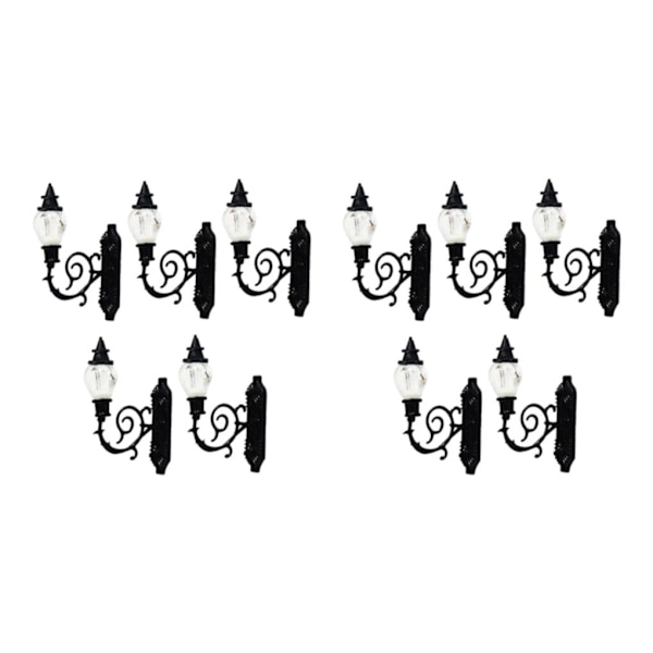 1/2/3/5 5x antik miniatyr vägglampa för gör-det-själv-tillbehör Style A 2Set
