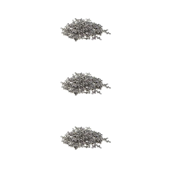 1/2/3 100 Stycken Tibetansk Silver Filigran Hollow Cross För 3Set