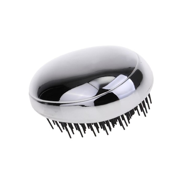1/2/3/5 Portable Pocket Detangle Hair Brush Kam för kvinnor Silver 9 x 4.5cm 1Set