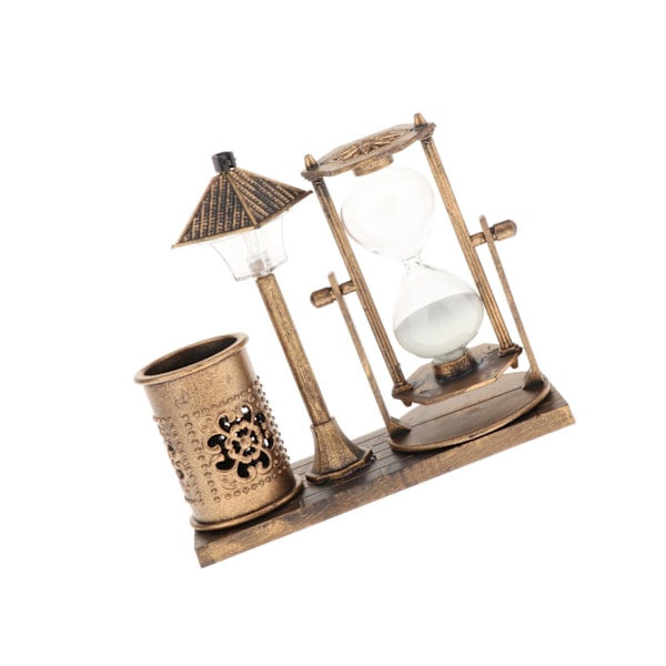 1/2 timglassandtimer med inbyggt ljus för hemmets sovrum Gold 1Set