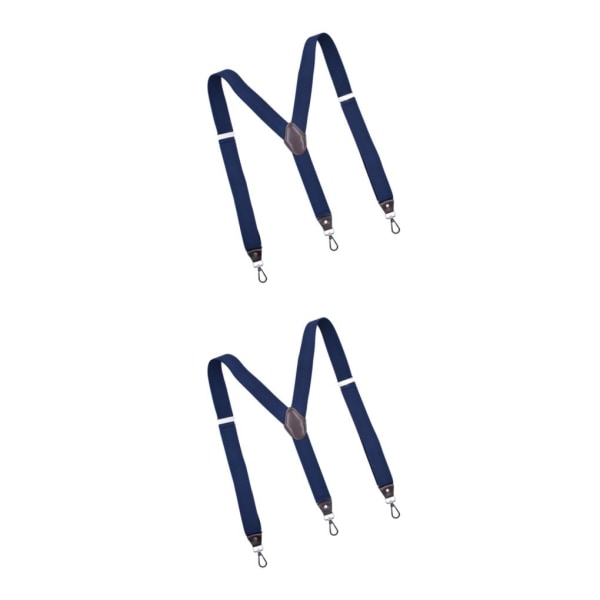 1/2/3 Mode hängslen för män Byxor Justerbar unisex Blue XL 2Set