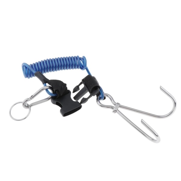1/2 Dykning Rostfritt Stål Dual För Revkrokar Spirallindade Blue 1.7m 1Set