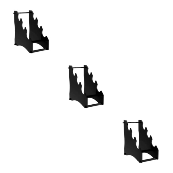 1/2/3 akryl displayställ för att organisera displayen alla behov Black 3Set
