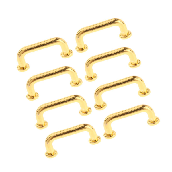 1/2/3/5 1:12 Mini Dragbågform för portgarderob Stor 4st Gold Small 8 Pcs 1Set