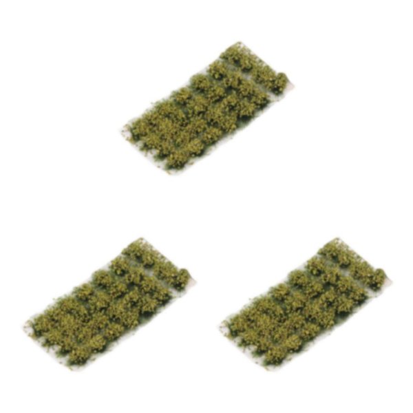 1/2/3/5 Miniature Cluster För Grass Grass Tufts Scenery Model Withered Yellow 3Set