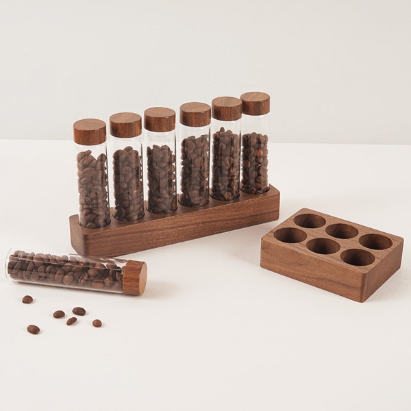 1/2 Kaffebönor Förvaringsbehållare Tom Spannmål Nötförseglad 17g 21.5 x 4.7 x 3cm 1Set