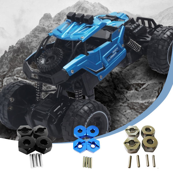 1/2/3/5 4MM hjulfäste för 1/14 LC larvband Hög precision 4MM blue 1Set