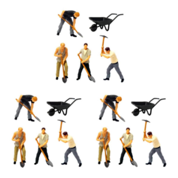 1/2/3/5 Realistiska 1/64 målade figurer för DIY-projekt Sand 1:64 3Set