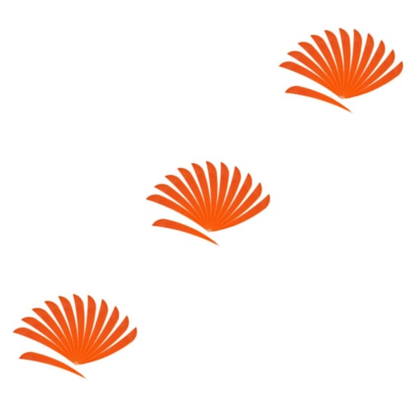 1/2/3/5 12 stycken För Bågskytte Jaktfjäder Fletching Right Orange 3Set