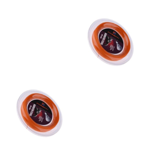 1/2/3 Smidig och slitstark Nylon Badminton Racket String Hög Orange 200m 2PCS