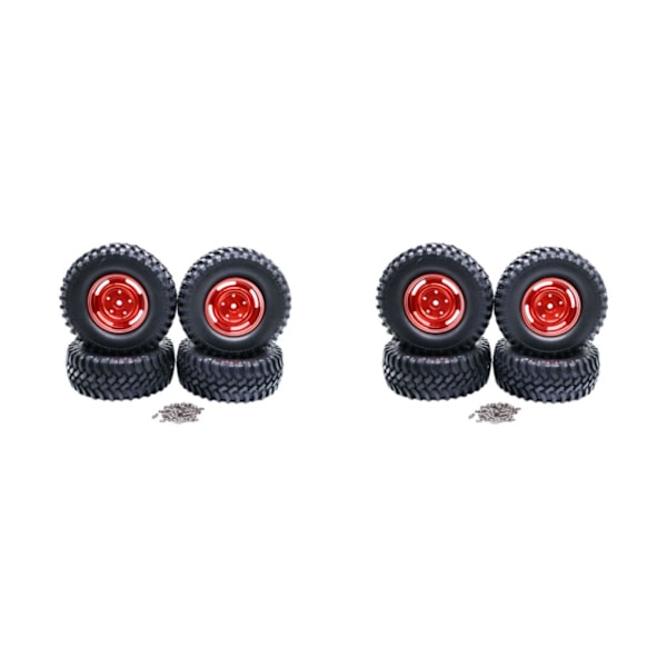 1/2/3/5 4-håls 100MM simuleringsdäck för ECX 1/12 Rc RGT136100 red 2Set