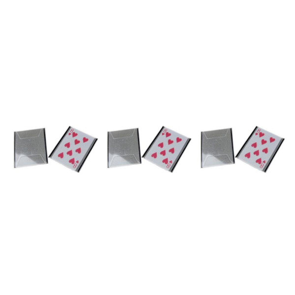 2/3 Nytt plastkortshylsa Byt illusionsknep 3Set
