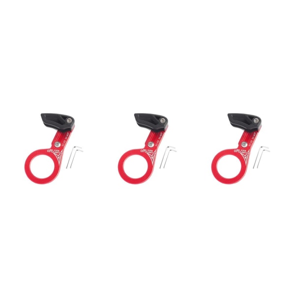 1/2/3 Universal Kedjeguide i aluminiumlegering för MTB-cykel Axis red 3PCS