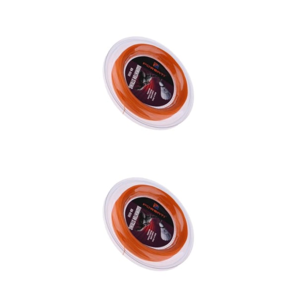 1/2/3 Smidig och slitstark Nylon Badminton Racket String Hög Orange 200m 2PCS