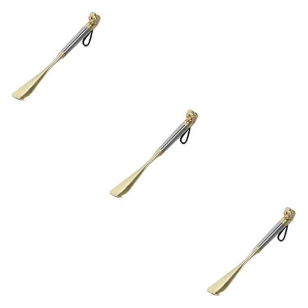 1/2/3 Wooden Shoe Horn Shoe Helper Tool Long Handle Shoehore 32cm Silver Lion 3Set