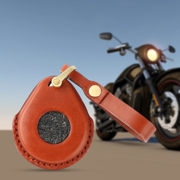1/2/3/5 cover PU-läder Söt passform för motorcykelpojkvän Brown 1Set
