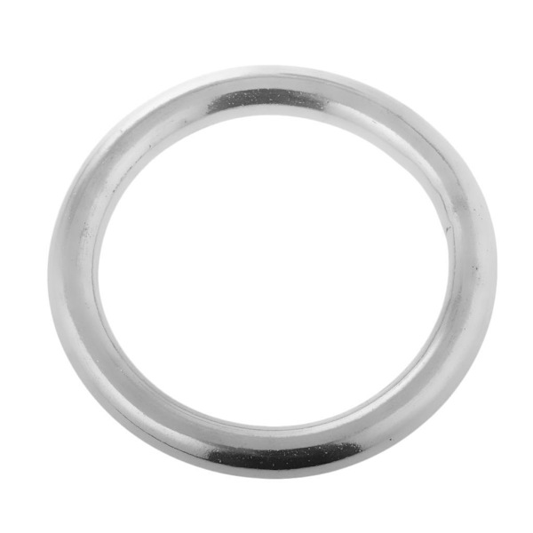 1/2/3/5 Solid 304 rostfritt stål bandband svetsad O Silver 39x10mm 1Set
