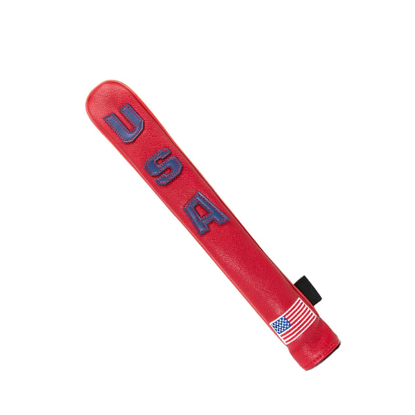 1/2/3/5 PU För Golf Alignment Stick Cover Case Broderad Red Blue 33 x 5.5cm 1Set