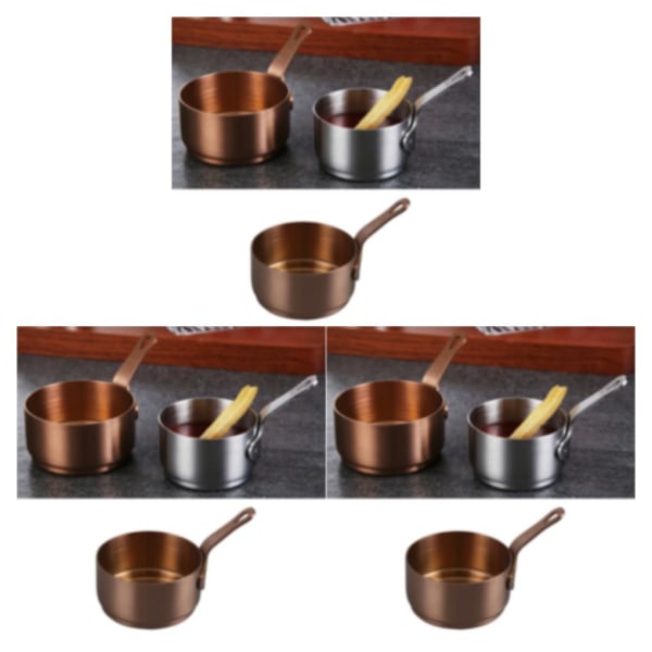 1/3/5 Såsdoppskål Kryddor Tapas Sallad Sås Hemkopp Rose Gold 80ml 3Set