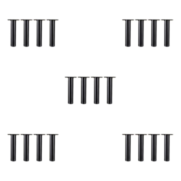 1/2/3/5 4pack/lot Trigon Möbelfötter Rejäla och hållbara ben Mid-Feet Matte Black 5Set