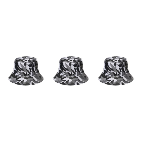 1/2/3/5 Bekväm och andningsbar fiskarehatt för sol disruptive pattern5 58cm 3PCS