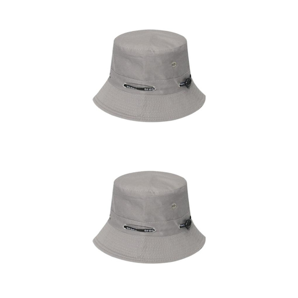 1/2/3/5 Bekväm och andningsbar fiskarehatt för sol gray 58cm 2PCS
