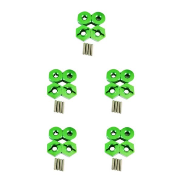 1/2/3/5 4MM hjulfäste för 1/14 LC larvband Hög precision 4MM green 5Set