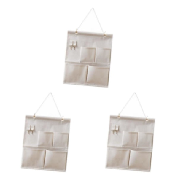 1/3 Förvaringsväska Multifunktions Flera fickor Behållare för 4 Pockets 3Set