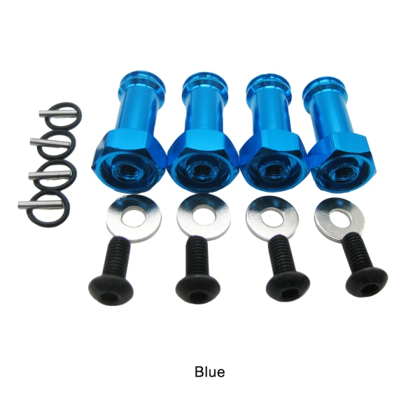 1/2/3/5 12MM DRIVNING 24MM FÖRLÄNGNINGSADAPTER Aluminiumlegering 12MM blue 5Set